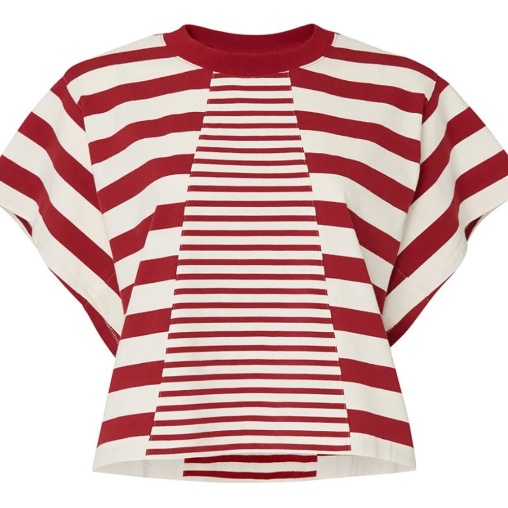 Current/Elliott Tex Stripe Tee Size 0/S $210